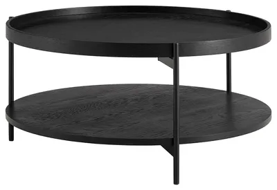 Produktbild von home24 Couchtisch - Echtholzfurnier / Metall
