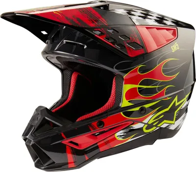 Immagine prodotto di casco S-M5 RASH, ALPINESTARS (grigio scuro/rosso fluo, taglia M)