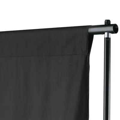 Produktbild von vidaXL Fotohintergrund-System 500 x 300 cm Schwarz