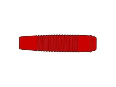 Produktbild von Hirschmann ISOLIERTE, BIEGSAME KUPPLUNG FÜR 4 mm-STECKER - ROT (KUN 30)