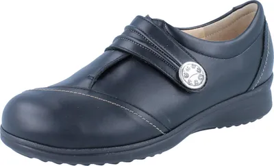 Produktbild von FINN COMFORT Galway Damen Kletthalbschuhe schwarz Glattleder - Größe: UK 4