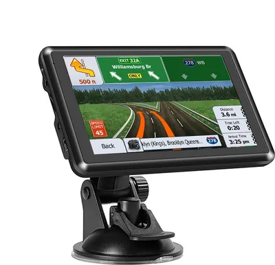 Obrázek produktu pro 5palcové GPS navigační zařízení, přenosné a univerzální, s HD rozlišením, 8 GB paměti, vhodné pro osobní automobily, nákladní vozidla, pro použití v Evropě, Severní Americe a po celém světě. 5palcové GPS navigace