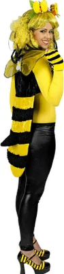 Produktbild von K35295608-S gelb-schwarz Damen Bienen Weste Tier Kostüm Gr.S