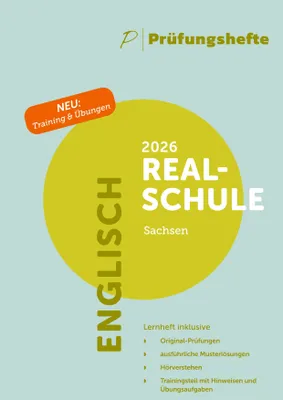 Produktbild von Prüfungsheft & Training - 2026 Englisch Realschule - Sachsen - Original-Prüfungen und Lösungen