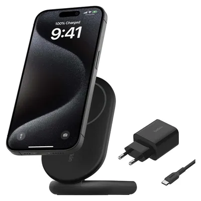 Produktbild von Belkin BOOST CHARGE Qi2 Ladegerät 15W, schwarz.
