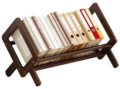 Image de Omgoods - Organisateur de bureau en bois pour livres et documents