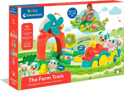Produktbild von CLEMENTONI BABY Interaktives Spielset Zug auf dem Bauernhof mit Geräuschen