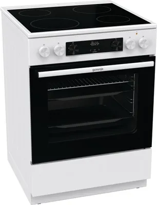 Obrázok produktu pre Gorenje GEC6C 40 WD Elektrický voľne stojaci sporák - Voľne stojaci - Biely - Sklokeramická varná doska - 60 cm - 71 litrov - Rýchly ohrev - PerfectGrill - Režim Pizza - AquaClean - FrozenBake