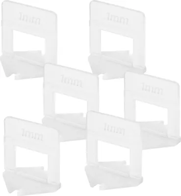 Produktbild von 100 Stück 1,5mm Zuglaschen Lantelme Fliesen Abstandshalter Nivelliersystem Verlegehilfe für Fliesenhöhe von 3mm bis 15mm