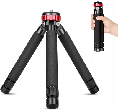 Zdjęcie produktu dla Mini Statyw Stołowy Przenośny Z Maks. Wysokość 33 Cm Na Śruby 1/4" I 3/8"