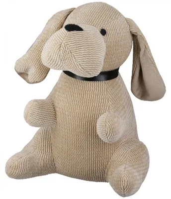 Produktbild von GILDE Türstopper, Hund, "Chucho", Polyester, naturfarben, VE 4, L. 17 cm, B. 16 cm, H. 25.5 cm
