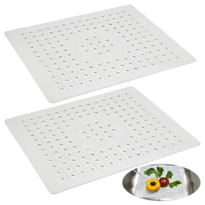 Spülbeckenmatten 2er Set 31x26 cm TPR quadratisch