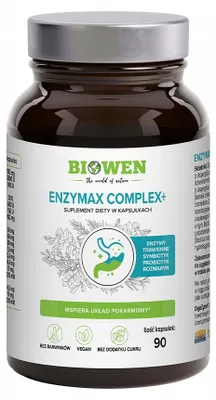EnzyMax Complex+ Biowen enzymy trawienne 90 kapsułek na układ pokarmowy