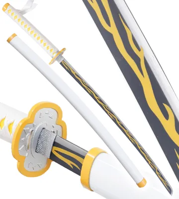 Produktbild von Anime Cosplay Katana Zenitsu Agatsuma Schwert Kimetsu No Yaiba Replikat