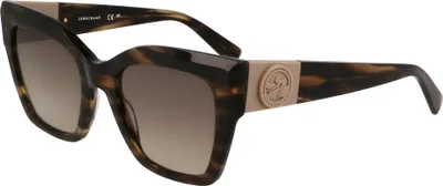Produktbild von Longchamp LO762S Striped green 52/20/140 Damen Sonnenbrillen
