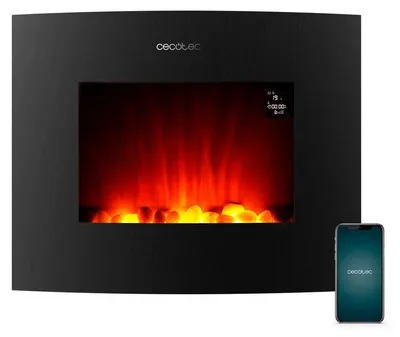 Obrázok produktu pre Cecotec Elektrický krb Ready Warm 2650 Curved Flames Connected. 2000 W, veľkosť 26", WiFi, 2 úrovne výkonu