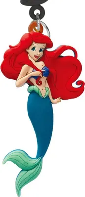 Produktbild von Disney Prinzessinen Soft Touch PVC Taschenanhänger Arielle, die Meerjungfrau