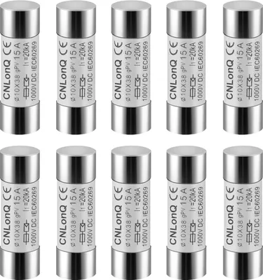 Image de 10 pièces DC1000V PV fusible gPV type HSPV-30 10x38mm 15A pour la protection des installations solaires