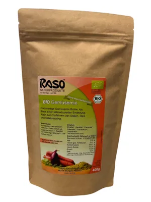 Produktbild von RASO Gemüsemix ohne Salzzusatz Allzweckwürze Gemüsebrühe 400 g