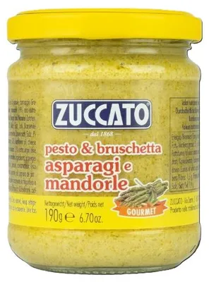 Zdjęcie produktu dla Zuccato - Pesto i bruschetta z szparagami i migdałami - 190g