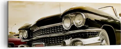 Produktbild von Bild auf Leinwand - Leinwandbild - Auto Chrom Rad - 140x50cm - Wand Bild - Wanddeko - Wandbilder - Leinwanddruck - Bilder - Kunstdruck - Wanddekoration - Leinwand bilder - Wandkunst - AB140x50-0160