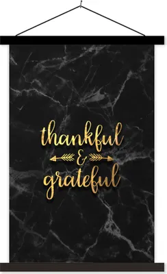 Produktbild von MuchoWow® Textilposter Zitat - Sprichwörter - Gold - Marmor 40x60 cm mit schwarzem Rahmen - Wanddekorationen