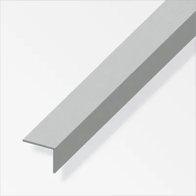 Produktbild von alfer Winkel 2.5 m, 20 x 10 mm Aluminium eloxiert gebürstet Edelstahloptik