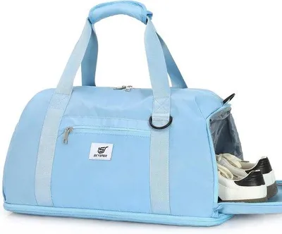Immagine prodotto di Borsa sportiva da 40 litri, bagaglio da viaggio per uomo e donna, borsa da piscina con scomparto per scarpe e tasca interna, borsa da viaggio per viaggi, weekend e palestra