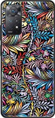Produktbild von König Design Hülle kompatibel mit Xiaomi Redmi Note 11E Pro Kunststoff Soft Handyhülle - Handy Case Blumenmuster
