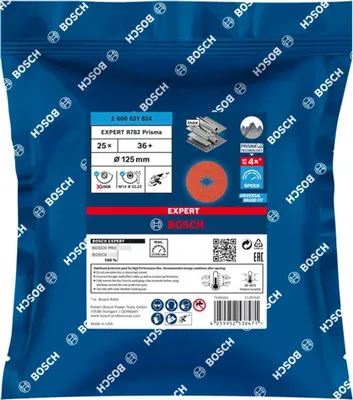 Zdjęcie produktu dla Bosch 2 608 621 824, Płyta szlifierska, Środek płaski, Stal nierdzewna, Bosch, 2,22 cm, 12,5 cm