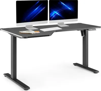 Produktbild von hjh OFFICE Elektrisch höhenverstellbarer Schreibtisch Worktime Game Computertisch höhenverstellbar 72.0 - 110.0 x 140.0 x 80.0 cm