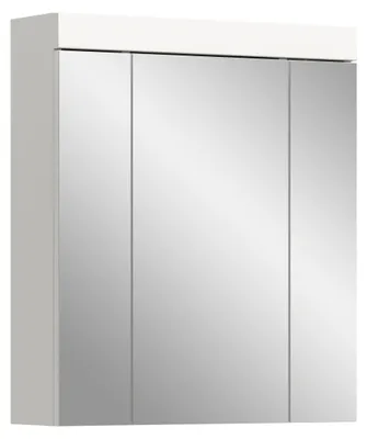 Productafbeelding van Viana spiegelkast (breedte/hoogte/diepte: 60x70x18 cm) in spiegelglas en wit