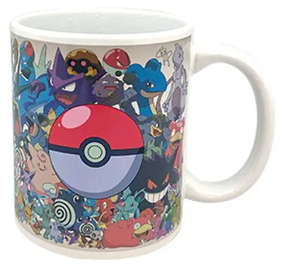 Productafbeelding van Pokémon mok met kleurverandering, meerkleurig. Eén maat