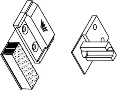 Produktbild von Schüco Befestigungseinheit automatische Türabdichtung 1-flg. 267563