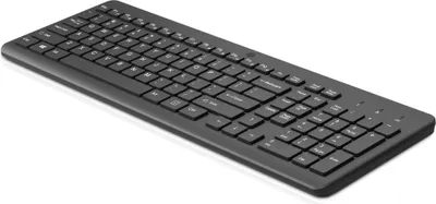 Produktbild von HP 225 Wireless Tastatur, Volle Größe (100%), Kabellos, RF Wireless, Schwarz