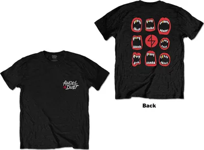 Produktbild von Angel Du$T Mouth Repeat (Back Print) Black M T-Shirt