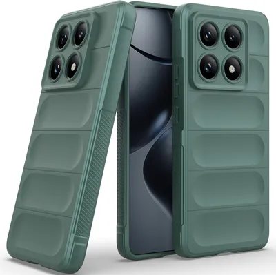 Produktbild von Handyhülle für Xiaomi 14T Pro Weich TPU Silikon Stossfest Anti-rutsch Hülle Grün