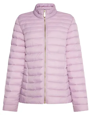 Produktbild von Damen Jacke lila Größe L mit synthetischer Isolierung und schimmerndem Obermaterial
