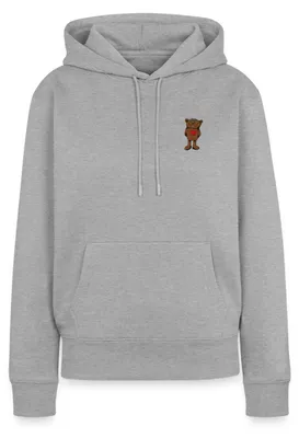 Produktbild von Spreadshirt Janosch Kleiner Bär Stick Damen Premium Hoodie, S, Grau meliert