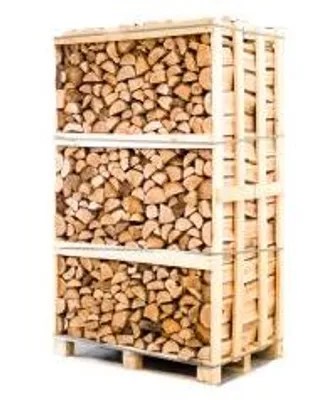 Produktbild von Palette kammergetrocknetes gespalten Eiche Brennholz 25cm