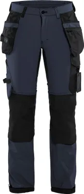 Produktbild von Blakläder® Damen Handwerker Arbeitshose  4-Wege-Stretch 7192 1645 in div. Farben, Farbe:schwarz/gelb, Größe:40