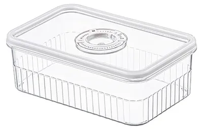 Image de Contenants de rangement alimentaires empilables avec couvercles, pour réfrigérateur