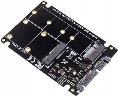 Zdjęcie produktu dla Microconnect MC-SSDSATACONV, SATA, M.2, Czarny, CE, -40 - 85 °C, 90 g