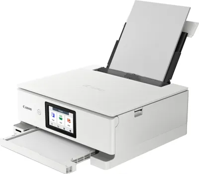 Produktbild von Canon PIXMA TS8751, Tintenstrahl, Farbdruck, 4800 x 1200 DPI, Farbkopieren, A4, Weiß