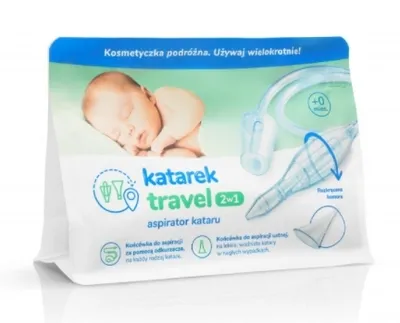 Zdjęcie produktu dla Aspirator kataru Katarek Travel 2w1, 1 sztuka