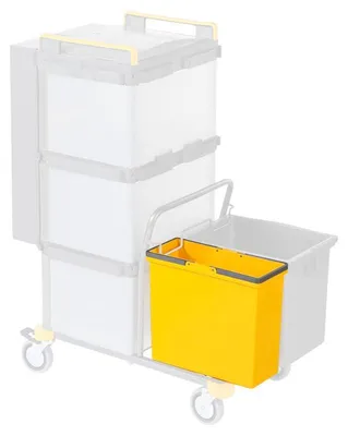 Obrázek produktu pro VERMOP kbelík, objem 17 litrů, barva antracit, rozměry 34 x 25 x 30 cm | 1 kus