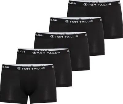 Produktbild von TOM TAILOR Boxershorts Herren 5er Pack Unterhosen – Herrenunterwäsche Gr. S - 3XL (schwarz-dunkel) Größe: 9