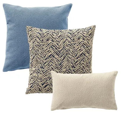 Produktbild von Dutch Decor Dekokissen-Set Lake breeze 45x45 cm Blau