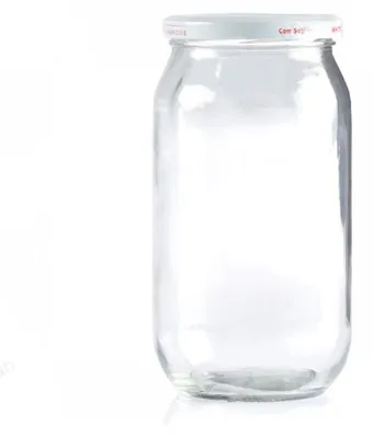 Image de Bocal en verre 1 L pour conserves, confiture, miel et moutarde