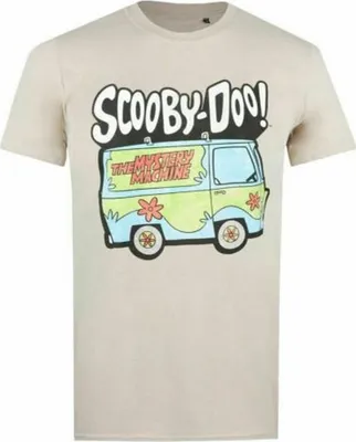 Image de Scooby Doo - T-shirt pour homme TV342 (S) (Sable/Blanc/Jaune)